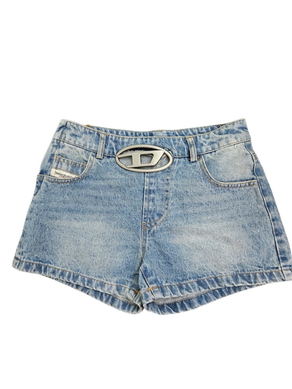 Vintage 90s Diesel Denim Short w/Logo Plaque